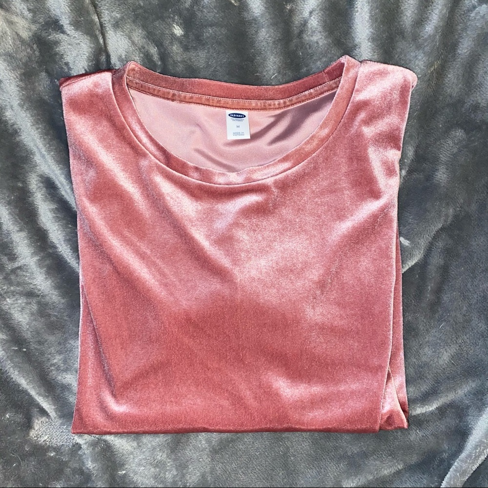 Prink velvet shirt